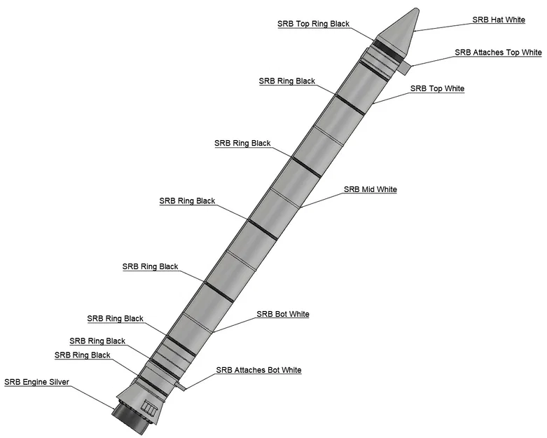 Mô hình tên lửa SLS Block 1 (Tỷ lệ 1:200) - Image 3