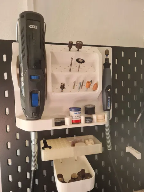 Giá treo IKEA SKADIS cho máy Dremel 8260 và phụ kiện - Image 1