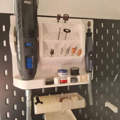 Giá treo IKEA SKADIS cho máy Dremel 8260 và phụ kiện