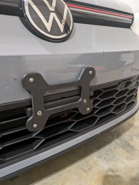 Khung gắn biển số trước không khoan lỗ cho VW MK8 GTI - Image 2