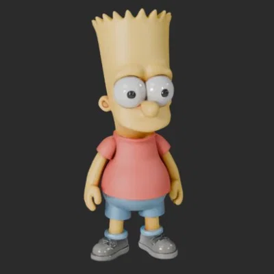 Mô hình Bart Simpson in 3D