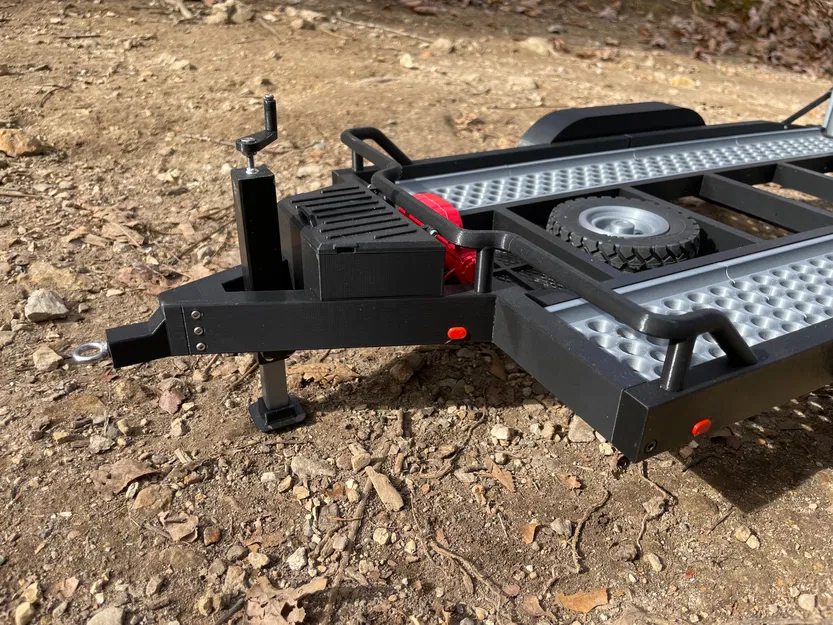 BlackCrow Car Trailer 1:8 scale - Xe moóc chở xe điều khiển cực chất - Image 4