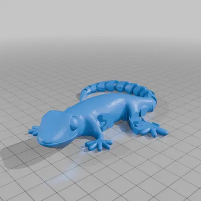 Mô hình tắc kè 3D linh hoạt (Articulated Gecko) độc đáo