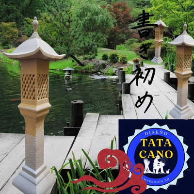 Ống Cắm Nhang Đèn Lồng Sân Vườn Kiểu Nhật
