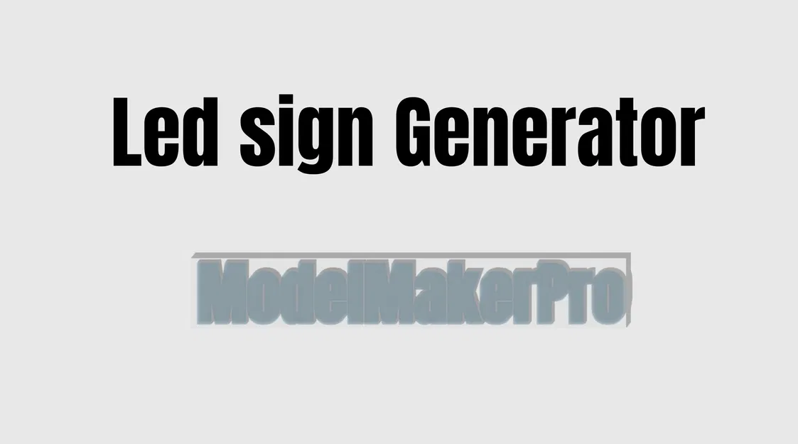 Công cụ tạo bảng hiệu đèn LED (Led sign Generator) - Image 1