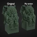 Mô hình tượng thần Cthulhu trên bệ đá - Đồ trang trí in 3D độc đáo - Thumbnail 3