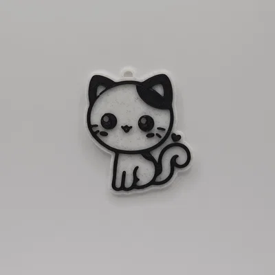 Móc khóa hình mèo con đáng yêu - Dự án in 3D dễ thực hiện