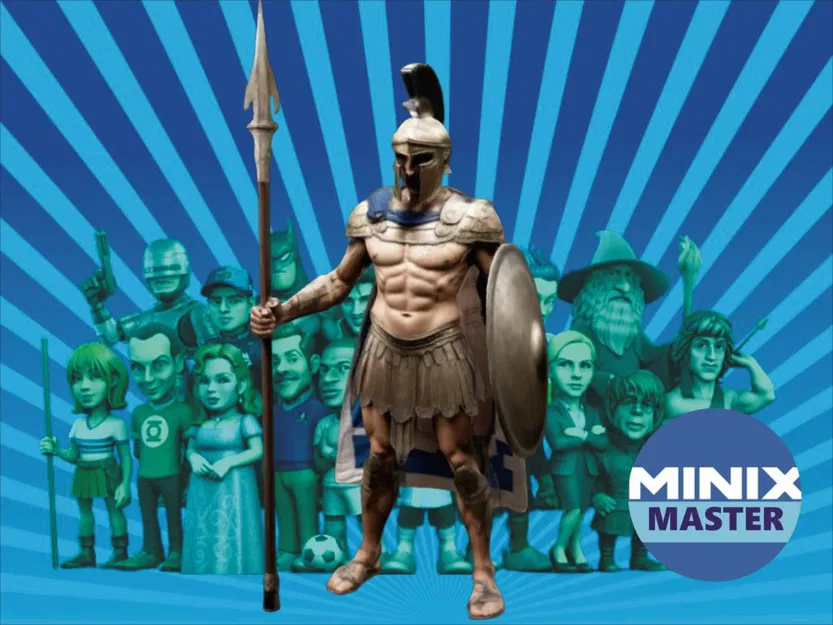 Mô hình Minix Chiến binh Spartan 3D sắc nét - Image 1