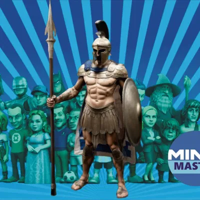 Mô hình Minix Chiến binh Spartan 3D sắc nét