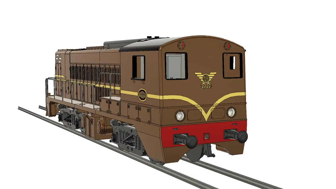 Mô hình đầu máy Diesel NS 2200-2300 - Tỉ lệ 1:32 (Track 45mm) - Image 1