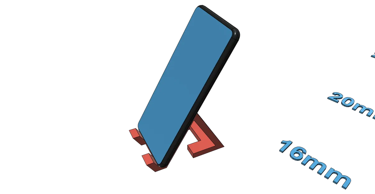 Mẫu đế dựng điện thoại 3D đa năng, in nhanh không cần support - Image 2