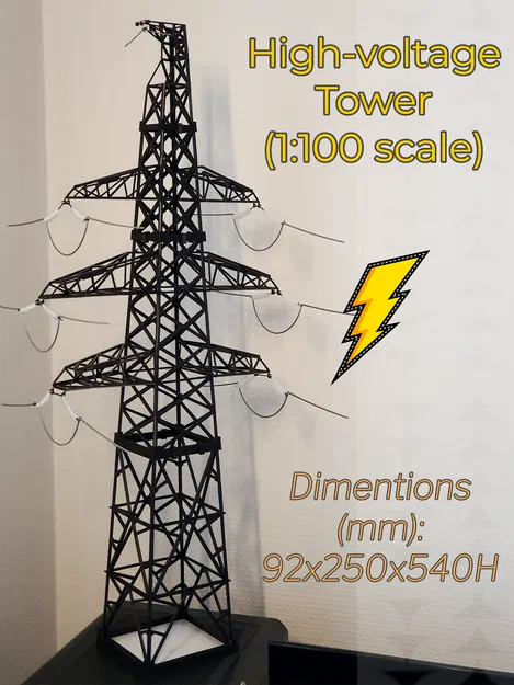 Mô hình Trụ điện cao thế (High-Voltage Tower) - Image 1