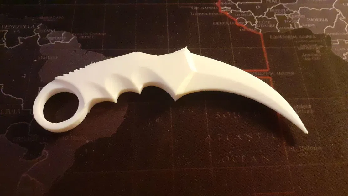 Mô hình dao Karambit tập xoay 3D cực ngầu - File in 3D miễn phí - Image 1