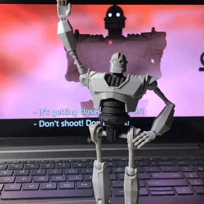Mô hình 3D Iron Giant lắp ráp linh hoạt
