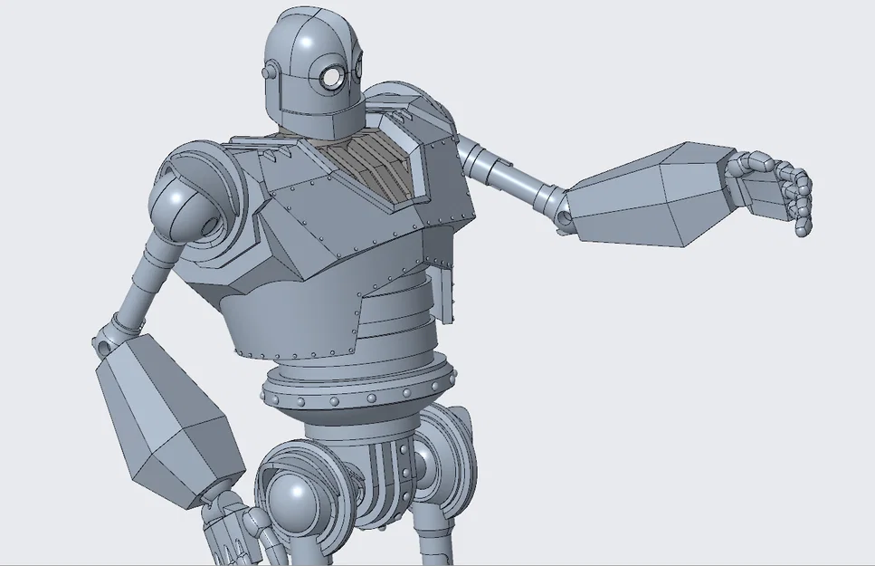 Mô hình 3D Iron Giant lắp ráp linh hoạt - Image 6