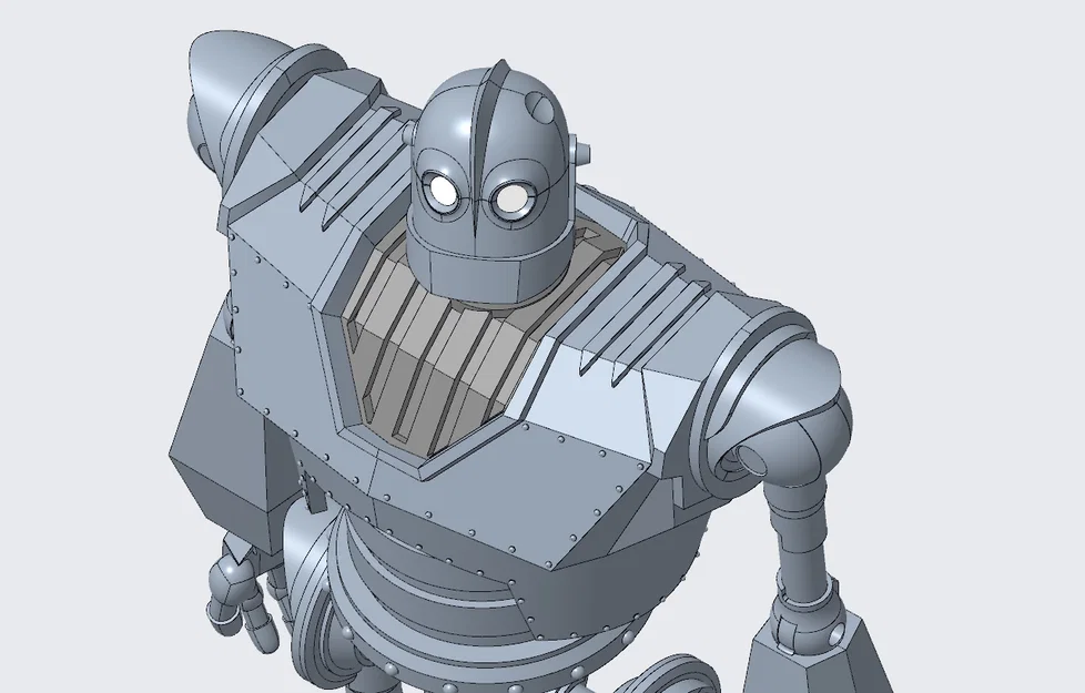 Mô hình 3D Iron Giant lắp ráp linh hoạt - Image 7