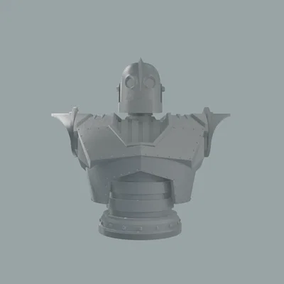 Mô hình tượng bán thân Iron Giant - File in 3D ấn tượng cho fan robot