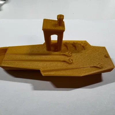 Mô hình in 3D tàu sân bay Nimitz Class Benchy ấn tượng