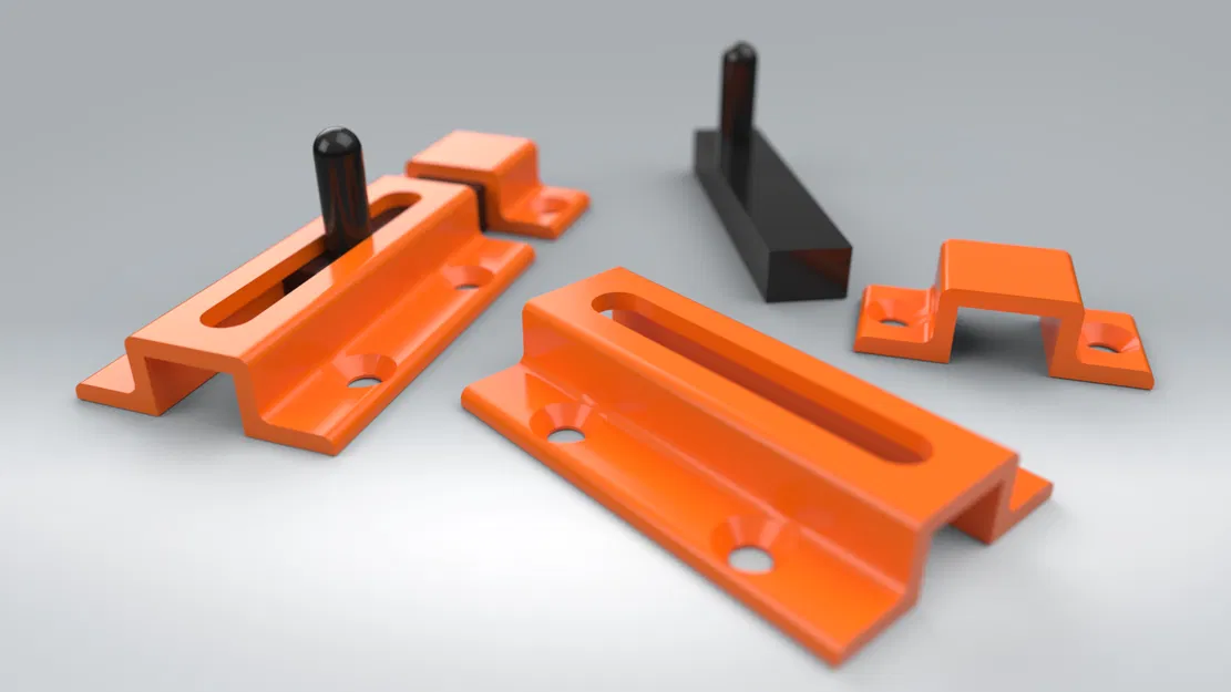 Chốt Cài Cửa 3D (Slide Lock) - Thiết kế đơn giản, dễ in - Image 1