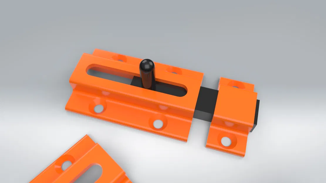 Chốt Cài Cửa 3D (Slide Lock) - Thiết kế đơn giản, dễ in - Image 2