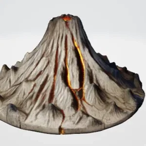 Mô hình núi lửa Volcano in 3D ấn tượng