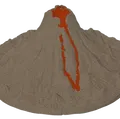 Mô hình núi lửa Volcano in 3D ấn tượng - Thumbnail 2