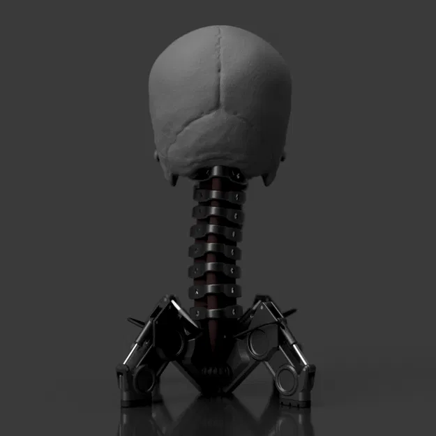 Giá treo tai nghe hình đầu lâu cơ khí Biomechanical - Image 4