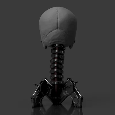 Giá treo tai nghe hình đầu lâu cơ khí Biomechanical