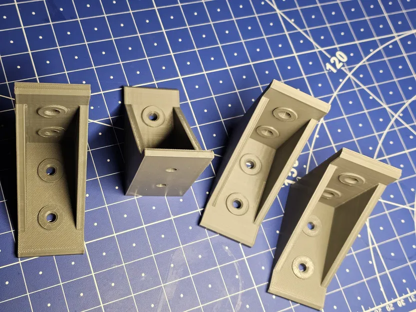 Ke góc gia cố 80x40mm - Phụ kiện in 3D chịu lực cho kệ gỗ - Image 1