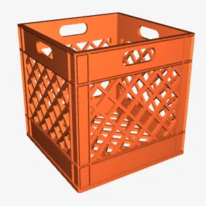 Mô hình giỏ nhựa thu nhỏ 36x36x36 tiện dụng và chắc chắn