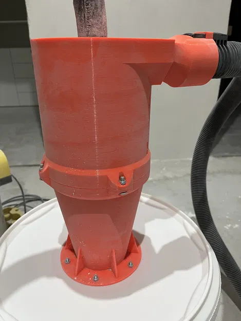 Bộ tách bụi Cyclone kèm van xả áp in 3D - Image 7