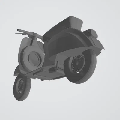 Mô hình xe Vespa cổ điển thập niên 60