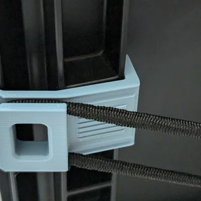 Kẹp gắn dây bungee cho thùng Auer Eurobox và nhà vệ sinh Trobolo