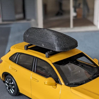 Mô hình thùng hành lý nóc xe (Roofbox) cho xe mô hình tỷ lệ 1:43
