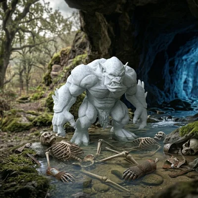 Quái vật Troll Khổng lồ Thịnh nộ – Mô hình Cơ bắp Đồ sộ
