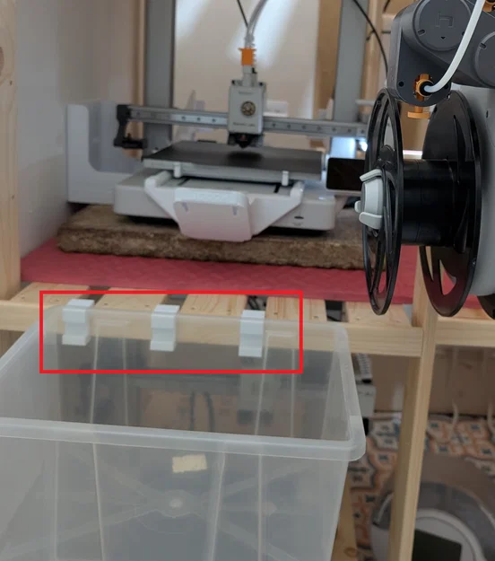 Móc treo thùng cho kệ Ikea Hejne (loại sâu 50cm) - Image 1