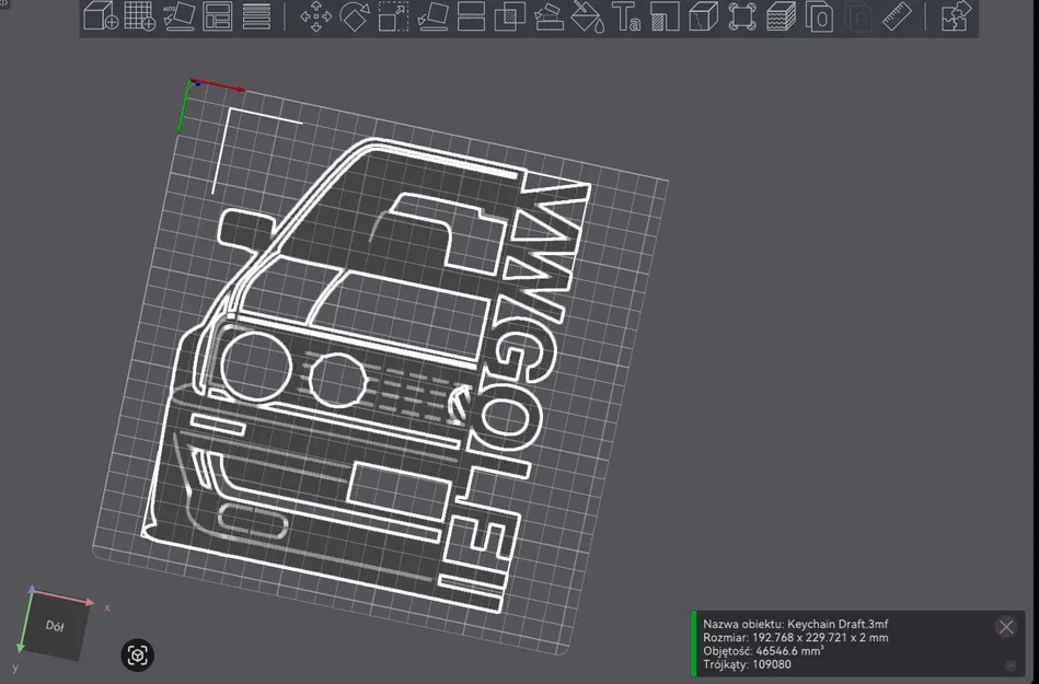 Mô hình trang trí tường VW Golf II - Phụ kiện in 3D cực chất - Image 2