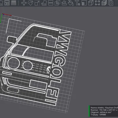 Mô hình trang trí tường VW Golf II - Phụ kiện in 3D cực chất