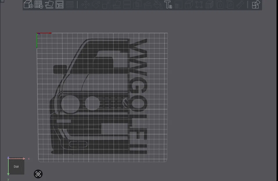 Mô hình trang trí tường VW Golf II - Phụ kiện in 3D cực chất - Image 3