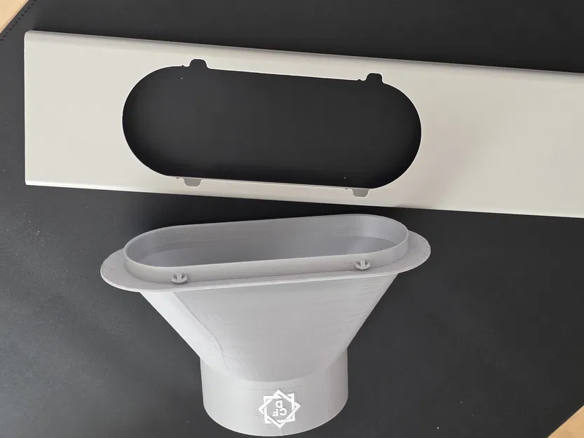 Đầu chuyển đổi ống dẫn cho bộ thông gió cửa sổ máy lạnh di động (4 inch - 101mm) - Image 2