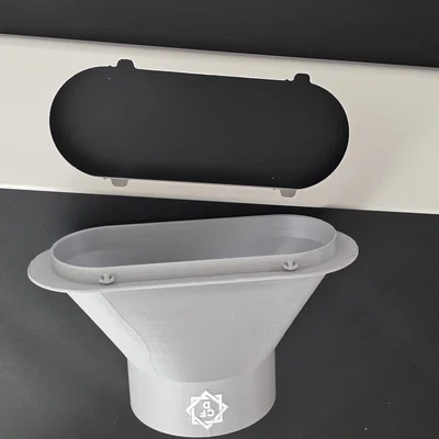 Đầu chuyển đổi ống dẫn cho bộ thông gió cửa sổ máy lạnh di động (4 inch - 101mm)