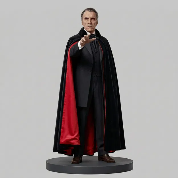 Mô hình 3D Christopher Lee trong vai Dracula - File in chất lượng cao - Image 1