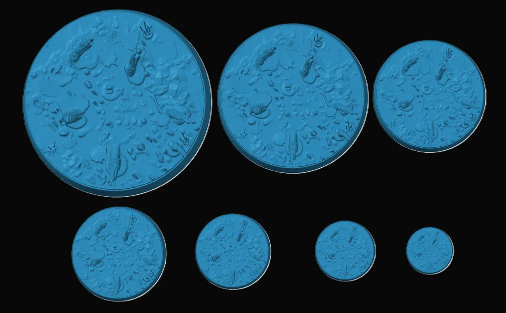 Bộ đế mô hình chủ đề đầm lầy (Swampy Miniature Base) - Image 1