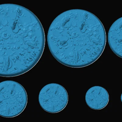 Bộ đế mô hình chủ đề đầm lầy (Swampy Miniature Base)