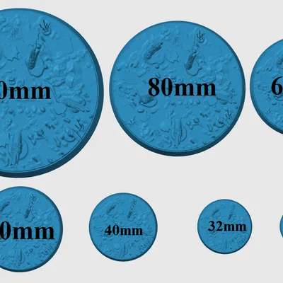 Bộ đế mô hình chủ đề đầm lầy (Swampy Miniature Base)