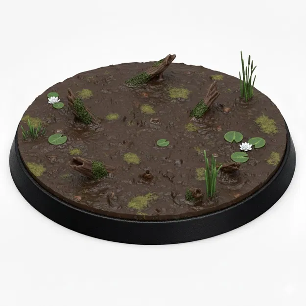 Bộ đế mô hình chủ đề đầm lầy (Swampy Miniature Base) - Image 6