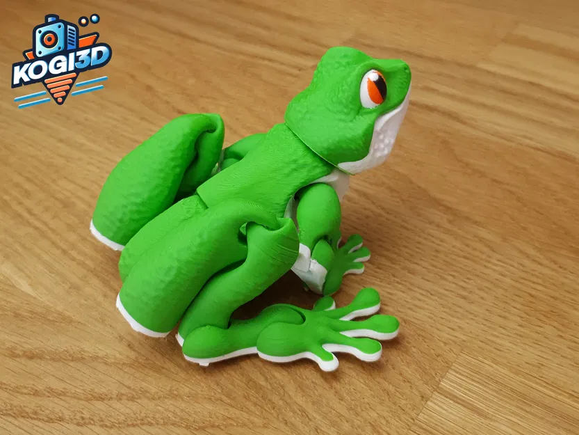 Chú Ếch Cây Khớp Nối (Articulated Tree Frog) - Mô hình in 3D không cần support - Image 7