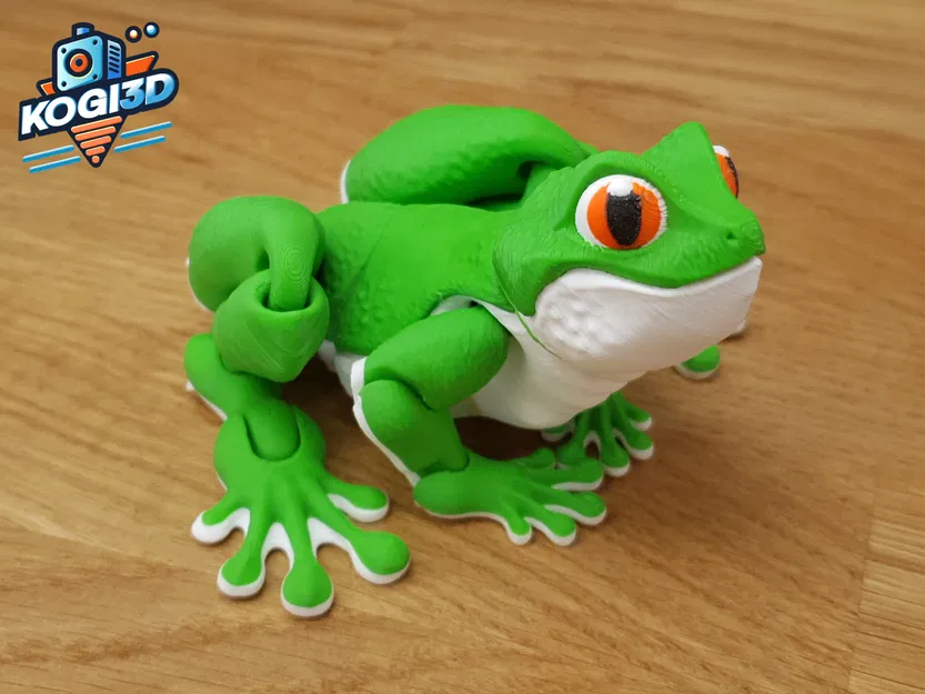 Chú Ếch Cây Khớp Nối (Articulated Tree Frog) - Mô hình in 3D không cần support - Image 8