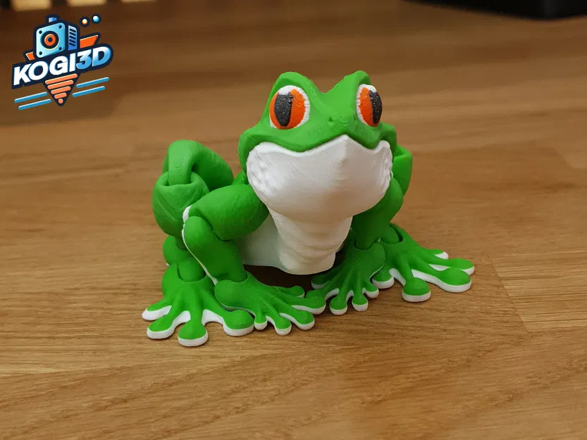 Chú Ếch Cây Khớp Nối (Articulated Tree Frog) - Mô hình in 3D không cần support - Image 9