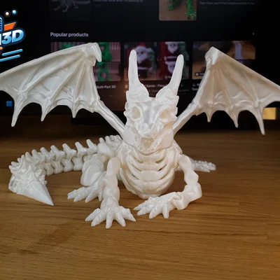 Articulated Bone Dragon – Mô hình Rồng Xương lắp ráp 3D